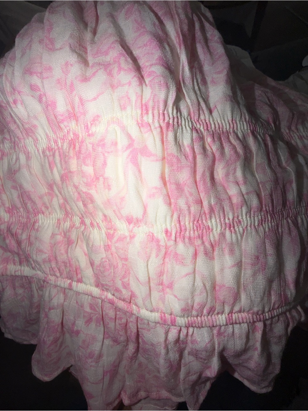 Sincerely Jules cottagecore pink floral peasant peplum blouse M - Picture 7 of 8